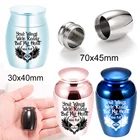 Резная урна ангельские крылья для кремации, похоронная урна для зерен, мини-держатель из алюминиевого сплава для памятных мам и Папах