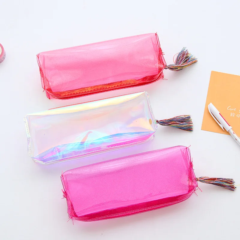

1 шт., Прозрачный блестящий чехол для карандашей