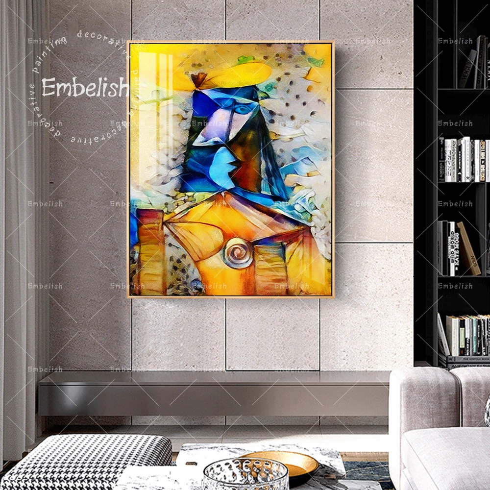 

New Design Abstract Artworks By Picasso HD Spray On Canvas Oil Paintings Modern Home Decor Pictures Wall Art Posters