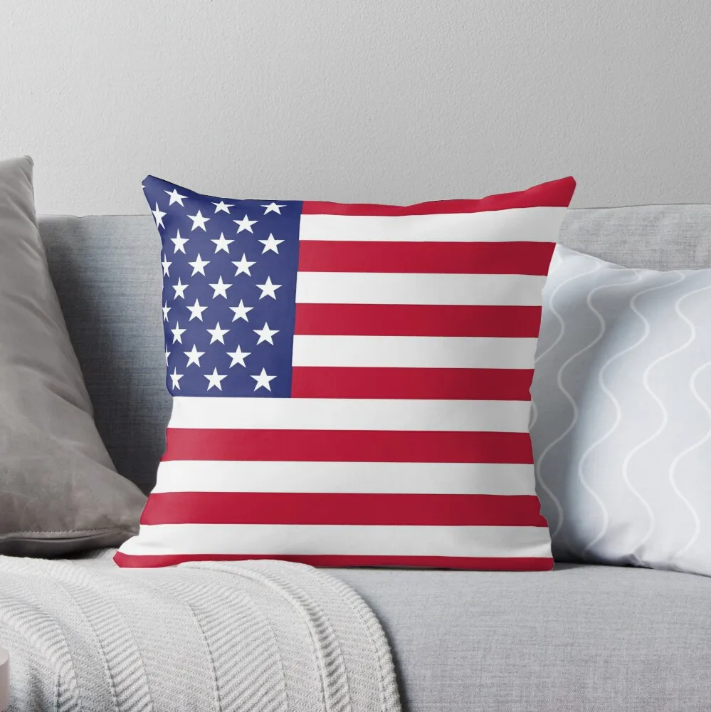 

American flag Throw Pillow Pillow Case Polyester Home Decora Pillowcases Throw Pillow Case kussensloop almohada poszewka