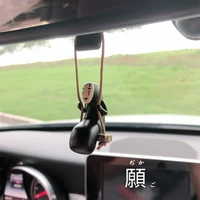 cute anime car decoration pendant faceless male auto pendant car rearview mirror pendant car interior decoration accessories