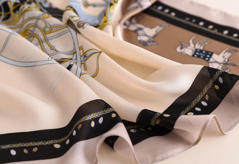 Шелковый шарф Дамская Бандана Платок для женщин хиджаб Модный boho foulard femme шаль пашмины Шарфы шифоновые шарфы