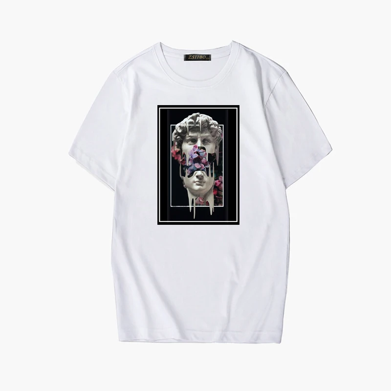 10 Давид микеланжело мужская футболка Летняя короткий рукав принт жевательный принт забавная Harajuku футболка Топы Мужская футболка уличная одежда - Цвет: 10