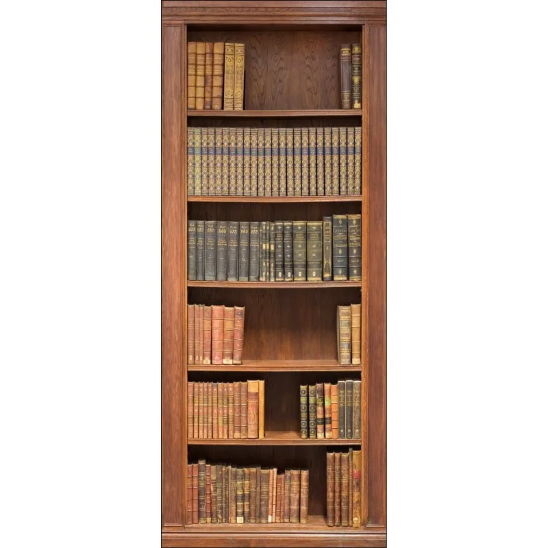 DIY Наклейка на холодильник книжная полка посудомоечная машина дверь обертка