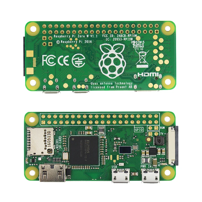 Оригинальный Raspberry Pi Zero W беспроводной стартовый комплект с адаптером питания