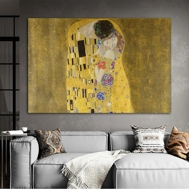 RELIABLI абстракция любовник Поцелуй Плакаты и печать холст картины Знаменитые