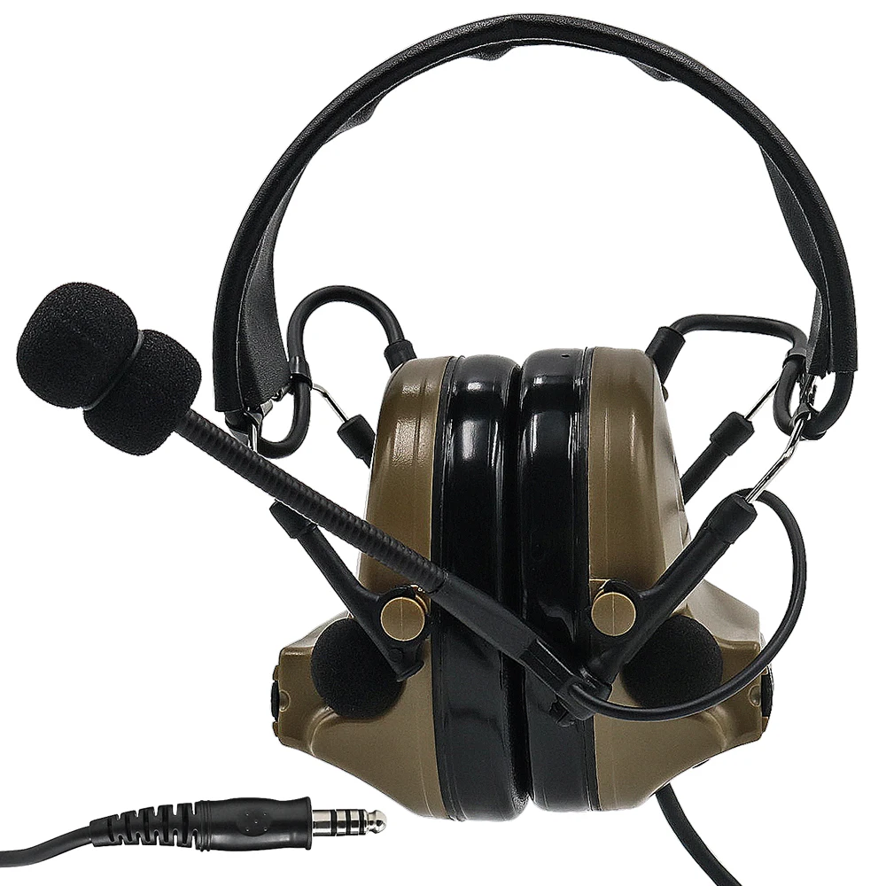 

TCIHEADSET Tactical Headset COMTAC II Airsoft Military Pickup Noise Reduction Headphone Hunting Hearing Protection Earmuf
