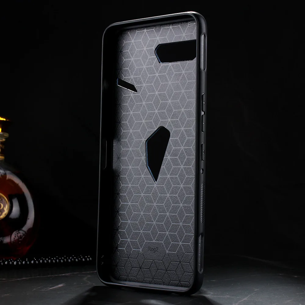 Для Asus ROG Phone II 2 ZS660KL Роскошная жесткая задняя крышка из искусственной кожи чехол
