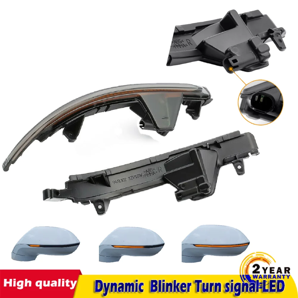

Dynamic Blinker Mirror Light for Audi A7 S7 RS7 2011 2013 2014 2015 2016 2017 LED Turn Signal Sequential Indicator