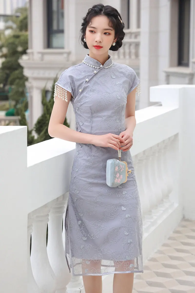 

To film "the sea pearl" cheongsam in the new improved young French girl dresses