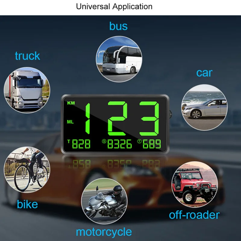 Мотоциклетный gps скоростной метр цифровой дисплей автомобильная скоростная
