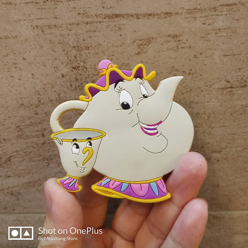 Disney мультяшный магнит на холодильник красота и чудовище чайник леди мультяшная