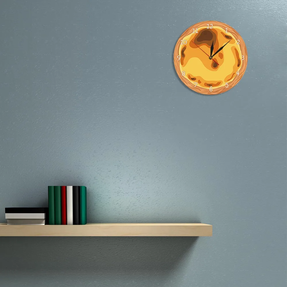 Японские кухонные настенные часы с яичницей традиционной выпечкой Кондитерские