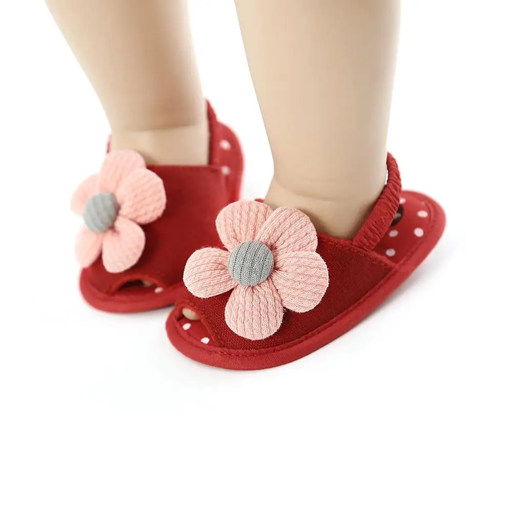 

Summer Baby Girls Flower Soft Soled Breathable Anti-Slip Toddler First Walkers Sandals