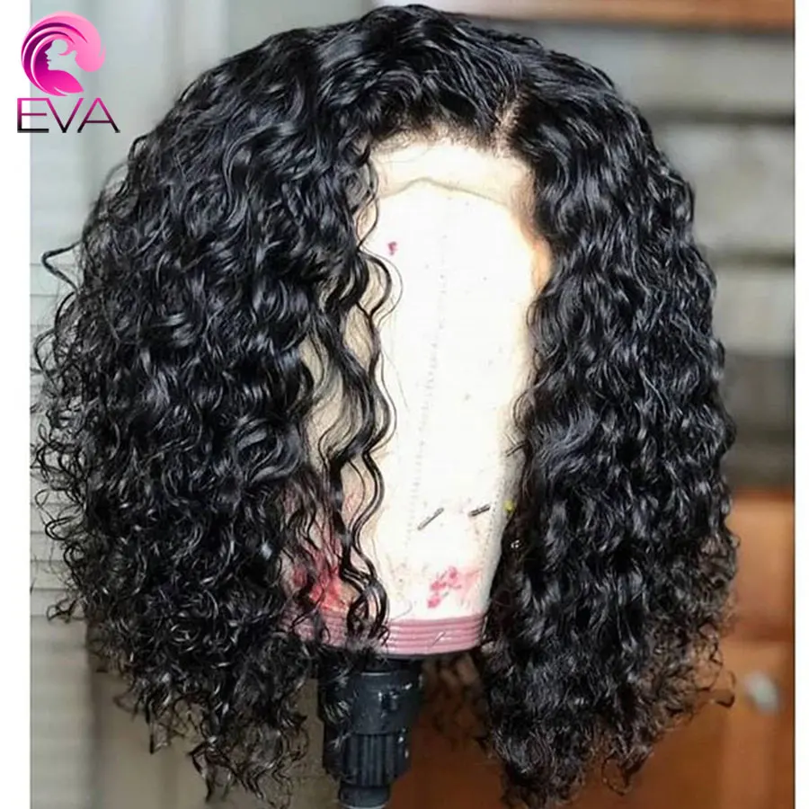 Eva волосы 360 кружевных фронтальных париков предварительно выщипываются с
