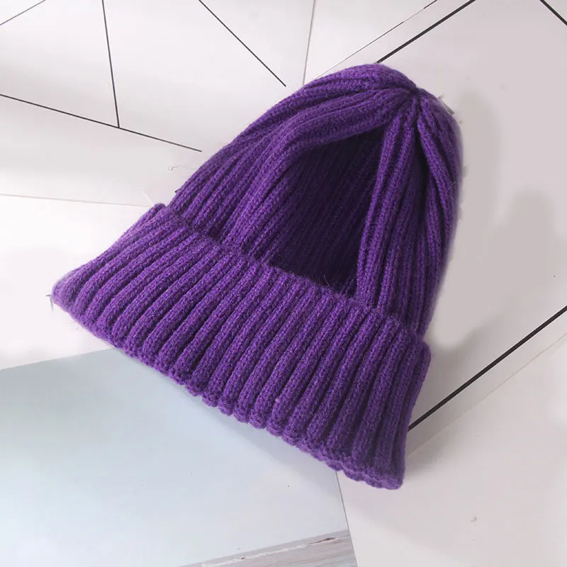 

10 colors unisex Autumn winter solid color real cashmere beanies best matched New cashmere man woman Warm skullies