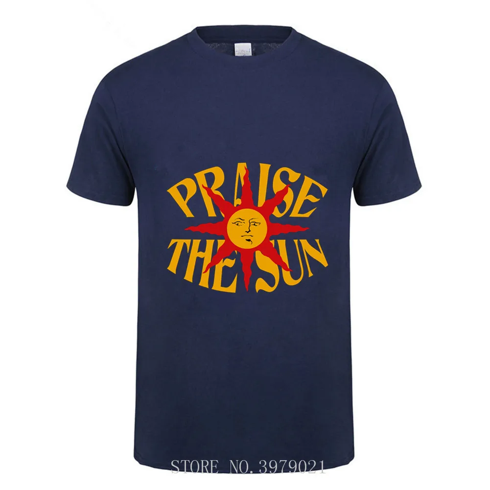 2020 летние модные мужские футболки Dark Souls артерий Praise The Sun Футболка с принтом