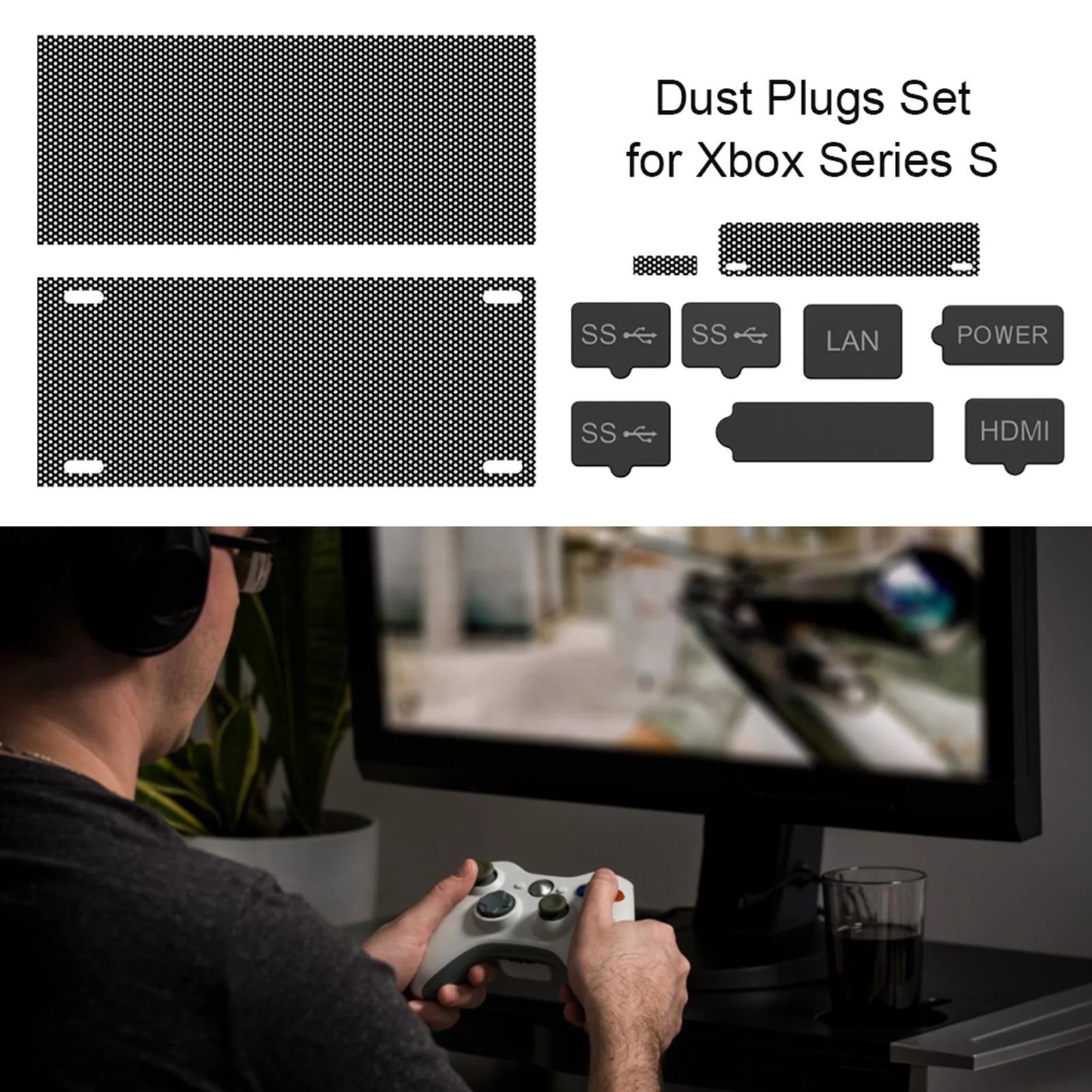 Набор силиконовых пылезащитных заглушек для консоли Xbox Series X S набор XBOX