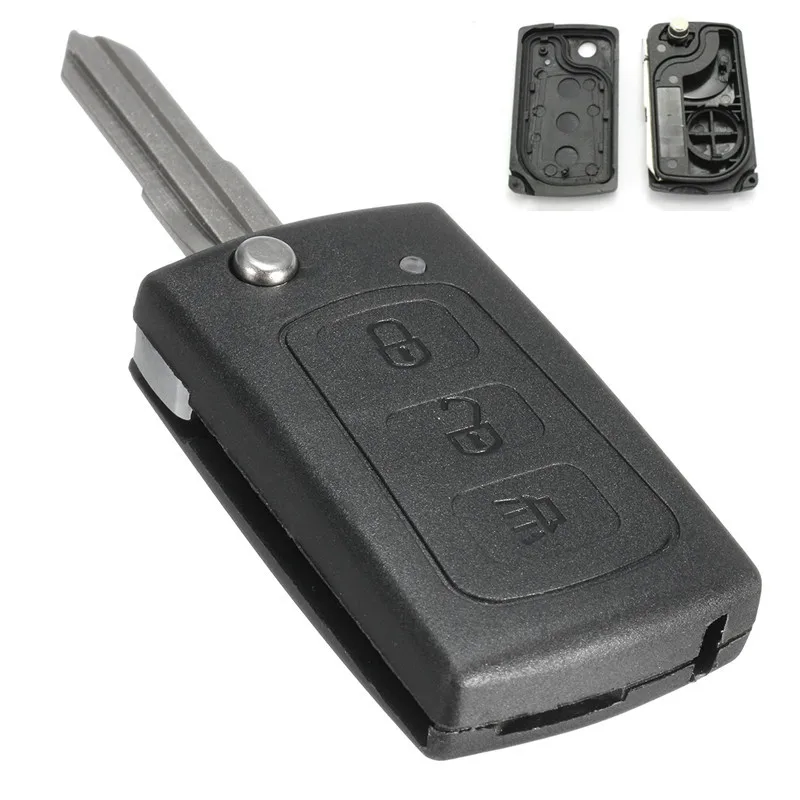 3 кнопочный автомобильный пульт дистанционного управления флип ключ чехол