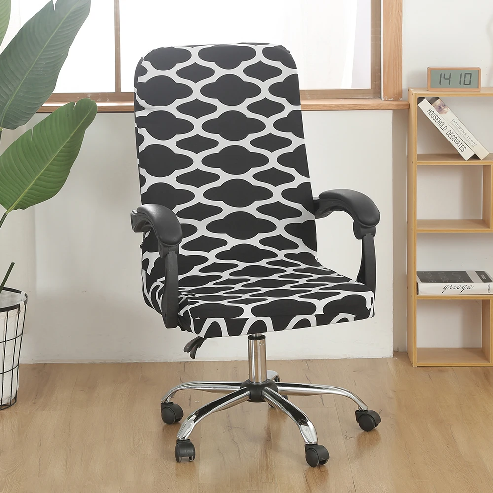 Чехол M/L для офисного стула с принтом | Дом и сад