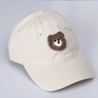 2022 new baseball cap with bear pattern for men and women fashion embroidery hat cotton soft top caps cool hats unisex snapback