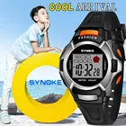 Модные детские часы Synoke для девочек и мальчиков, светодиодные цифровые спортивные часы, Детские простые часы с будильником и датой, подарок для детей, Reloj Nino