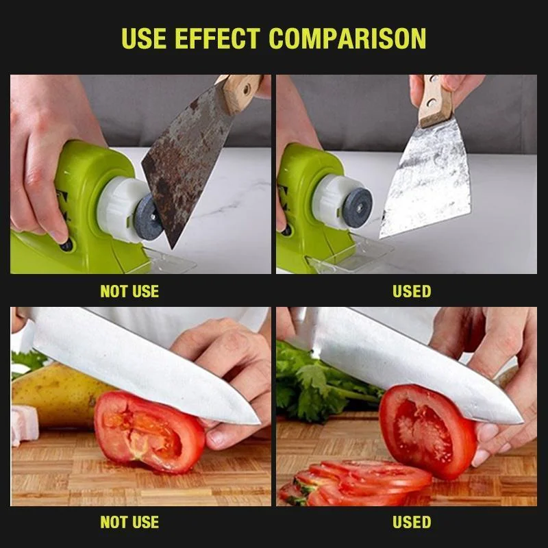 

Wonderlife Knife Sharpener Multifunctional Cordless Motorized Knife Blade-Motorized Knife Blade Sharpener Stone Sharpening Tool