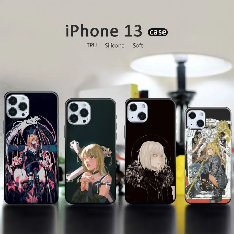 

Death Note Phone Case for iPhone 13 12 Samsung A22 A42 Note20 HUAWEI P40 Mate40 Xiaomi 11 Redmi Anime Cartoon Manga Misa Amane