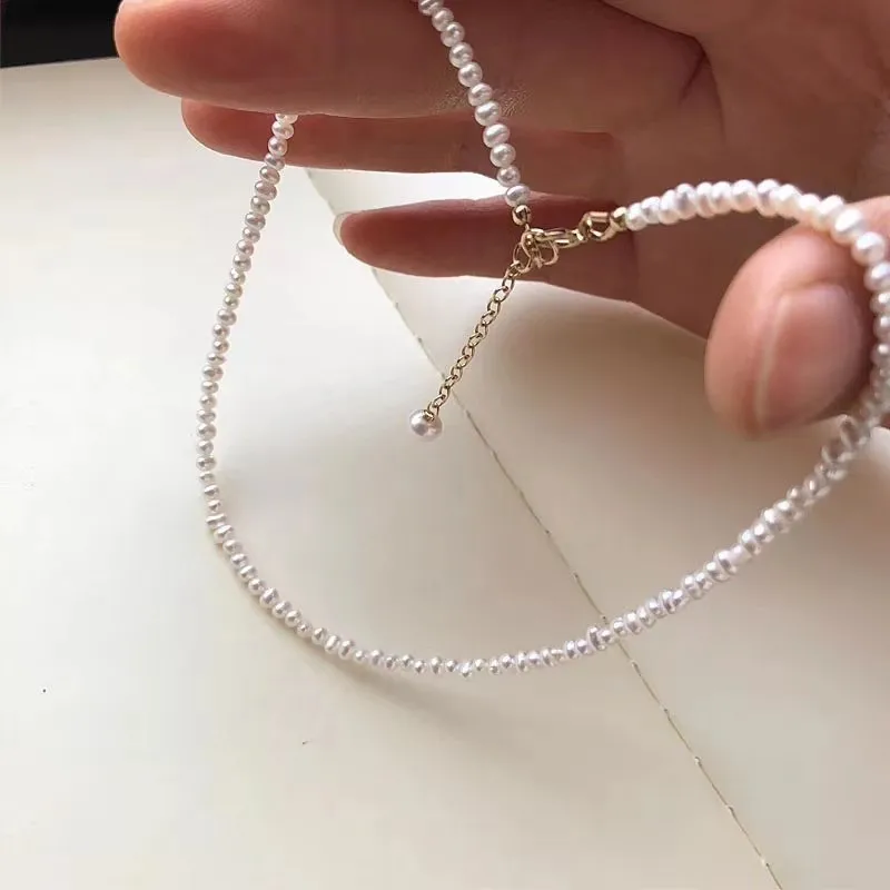 Ожерелье из натурального пресноводного жемчуга 6-7 мм | Украшения и аксессуары