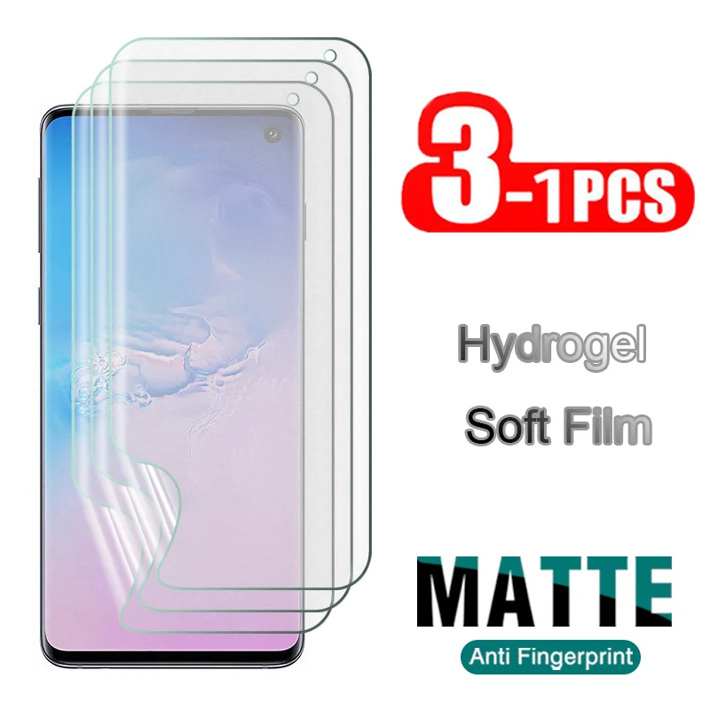 

3-1Pcs Matte Hydrogel Soft Film For Samsung Galaxy S10 S9 S8 E Plus Screen Protector On S10Plus S9Plus S8Plus S10E S 10 9 8 10E