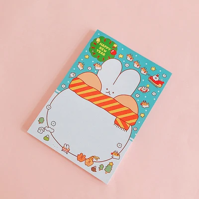 C 80 листов Kawaii хлеб кролик дневник-блокнот для заметок DIY планировщик блокнот милый канцелярский школьный офисный поставка Детский подарок - Цвет: C