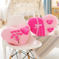 rose flower plush pillow love heart shaped pillow cushion valentines day plush pillow creative love pillow plush toy