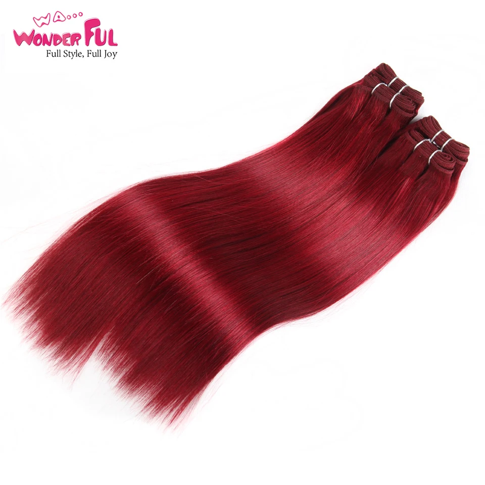 Прямые человеческие волосы Yaki в бразильском стиле 4 пряди 190 г 1 упаковка