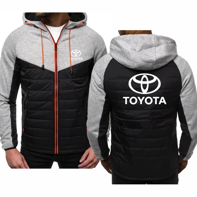 Мужские толстовки для Toyota с логотипом модные повседневные капюшоном и длинным