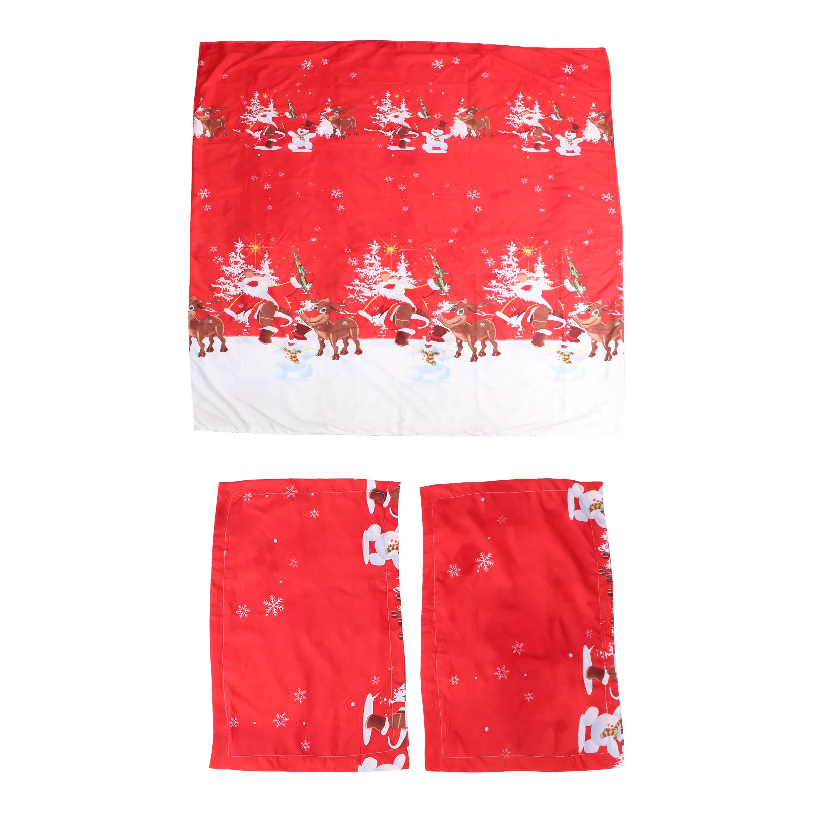 

1Set Textile Home Quilt Cover Pillowslip Santa Claus Bed Supply Without Sheet
