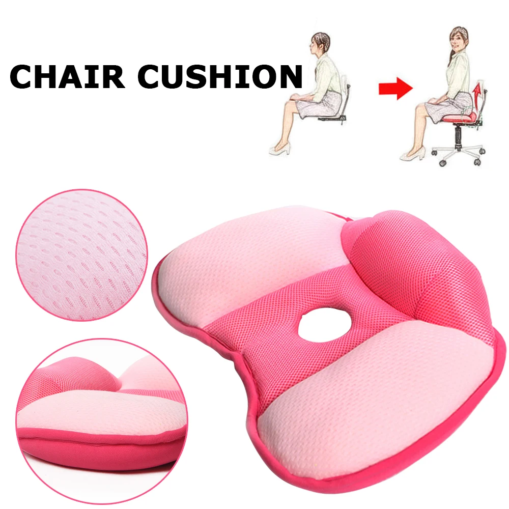 

Comfort Hip Seat Cushion Mesh Chair Cushion Pad Pelvis Pillow Lift Hips Up Coccyx Orthopedic Seat for Pressure Relief Car Office