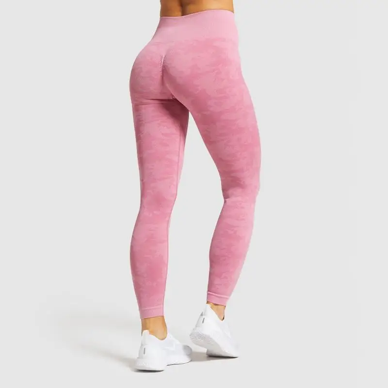 

SVOKOR Camouflage High waist Leggings Women Workout Camo Push Up Leggings Seamless Fitness Clothing Gym Pants Female