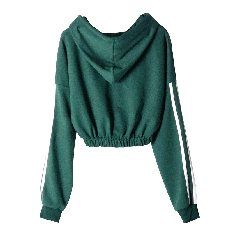 

Women Sweatshirt Hoodies Solid Hoodie Long Sleeve Jumper Hooded Pullover Coat Casual Sweatshirt Tops Green