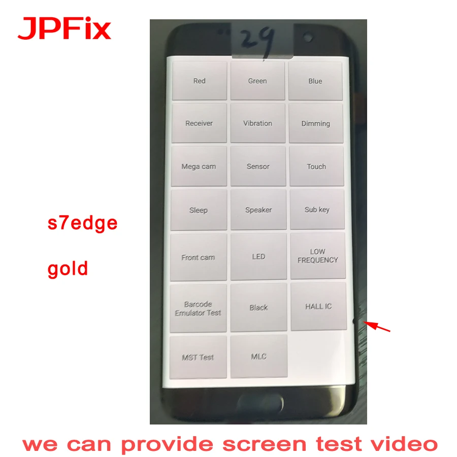 Сенсорный ЖК экран JPFix AMOLED для Samsung Galaxy S7 Edge G935FD G935A G9350 с тенью утечки и