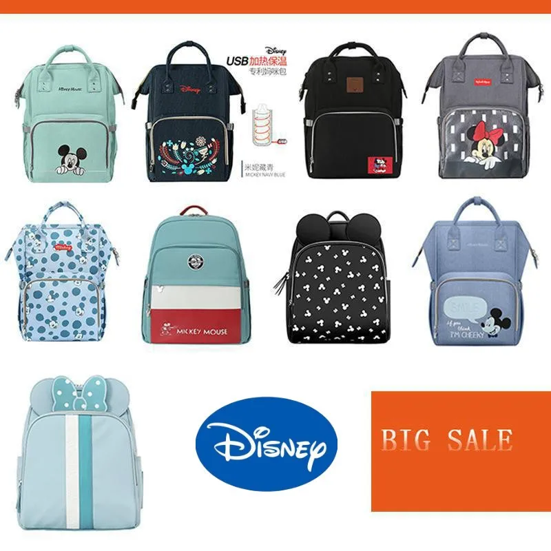 

Оригинальные диснеевские скидки, сумка для мамы, сумка для беременных, рюкзак, женский рюкзак для мамы и ребенка, водонепроницаемая изоляци...