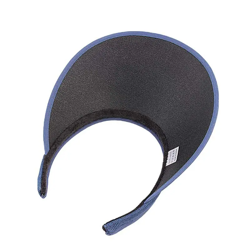 

Women Men Unisex Clip-On UV Protection Sun Visor Hat Faux Linen Plaid Weave Empty Open Top Solid Color Wide Brim Adjustable