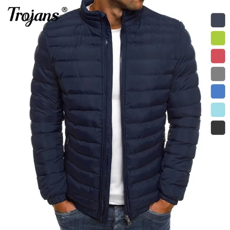 Новинка 2021 мужская куртка мягкая на молнии осенне-зимняя брендовая пуховая