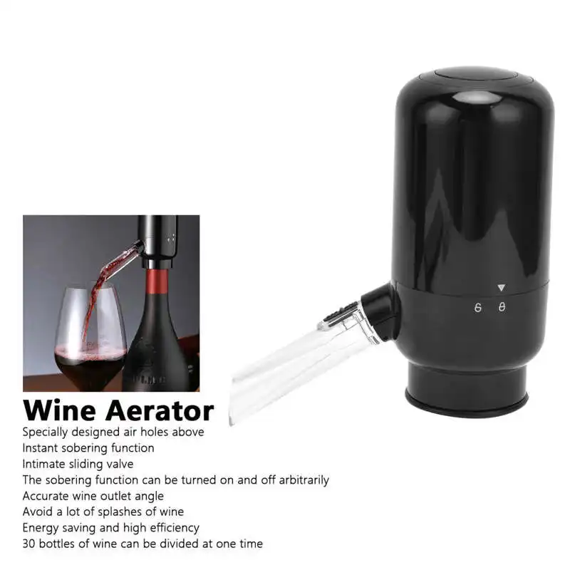 

Friendly Wine Aerator Electric Accelerated Oxidation Wine Decanter No Dripping Washable Liquor Pourer Bartending Kit