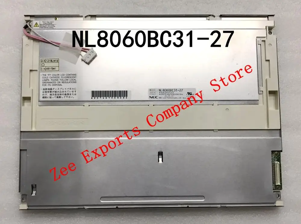 

12.1 inch LCD NL8060BC31-27 800*600 TFT LCD DISPLAY Screen Panel for Industrial Equipment
