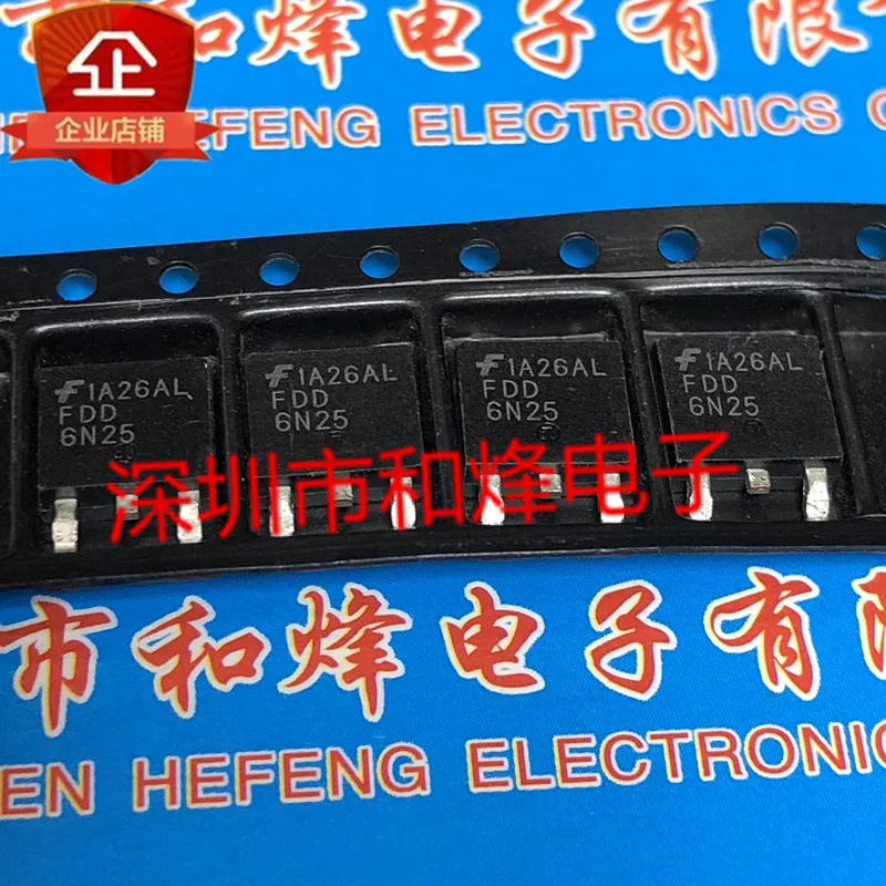 Original 5pcs/FDD6N25 TO-252 250V 4.4A | Integrated Circuits