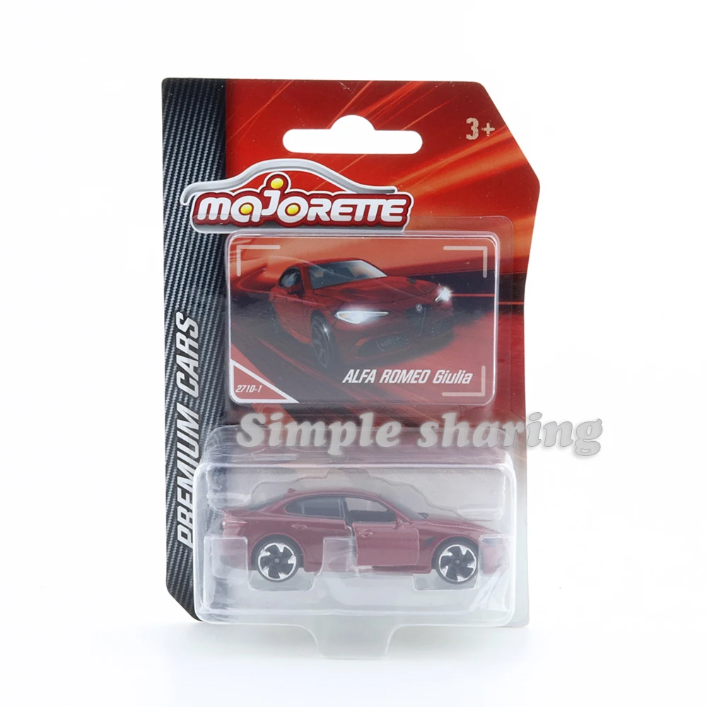 

Majorette 1/64 PREMIUM Series ALFA ROMEO Giulia Car Hot Pop Kids Toys Motor Vehicle Diecast Metal Model