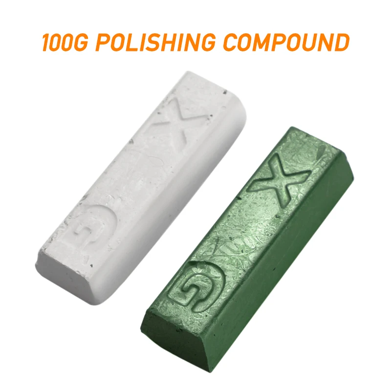 

1PC 100g Polishing Paste/Wax Polishing Compounds For High Lustre Finishing On Steels Hard Metals Durale Quality White or Green