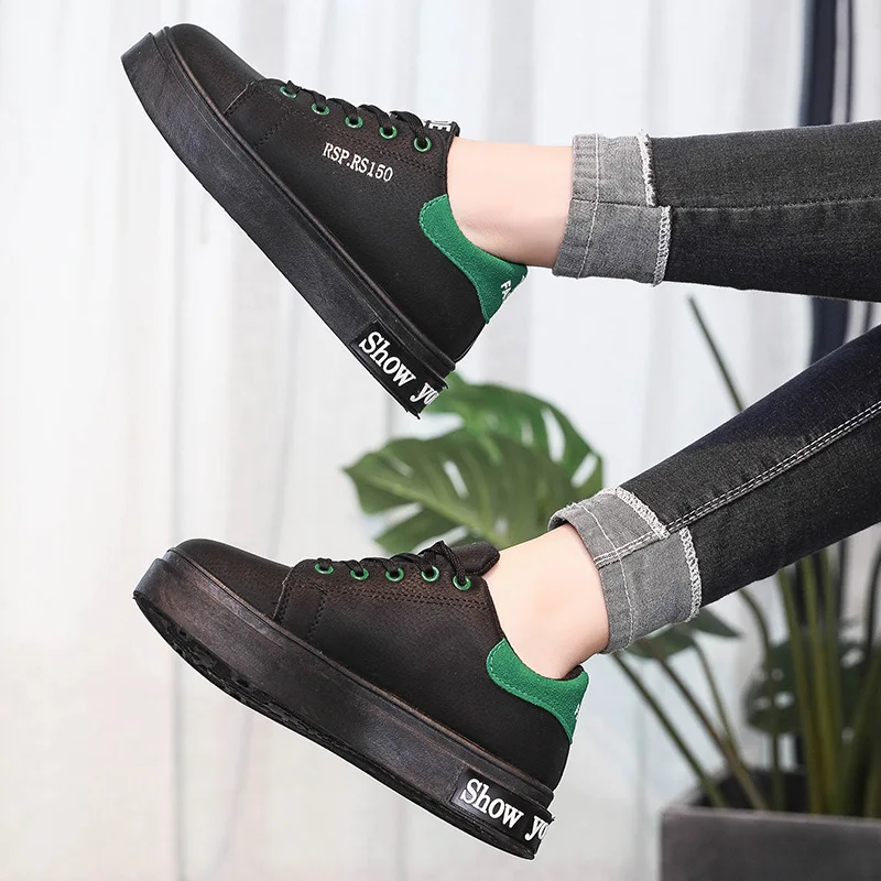 Женская маленькая белая обувь женская на плоской подошве повседневная