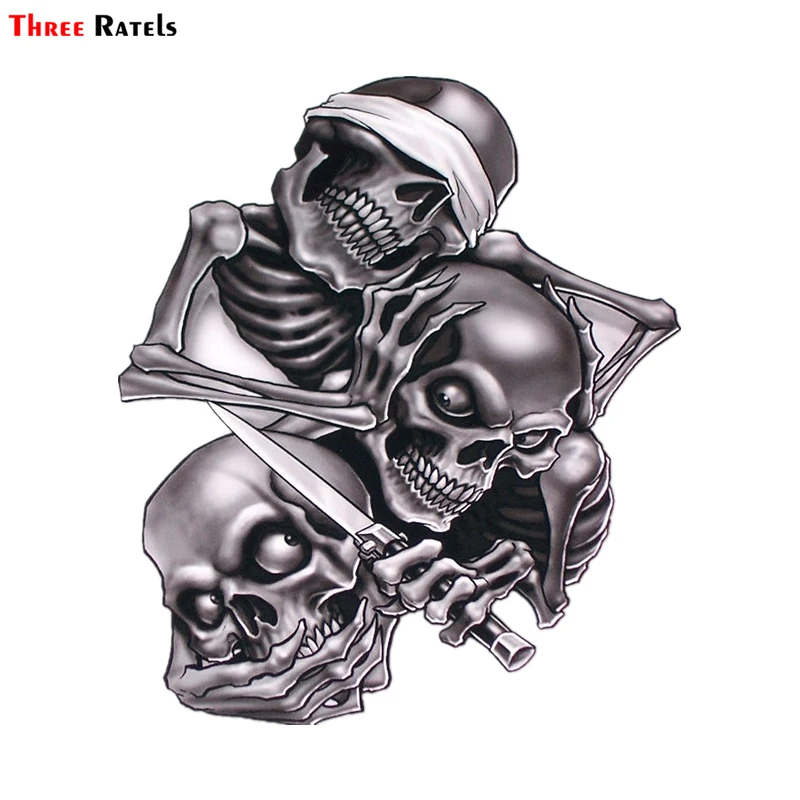 

Three Ratels TZ-1330 #17,3*15 см смотрите, ничего не слышите, ничего не слышите, говорите, не смотрите, не зло, веселая наклейка на машину