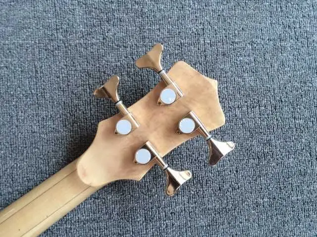 2019 новая + Custom Shop покрытая кленом 5 слоев шеи через тело бас гриф из черного дерева